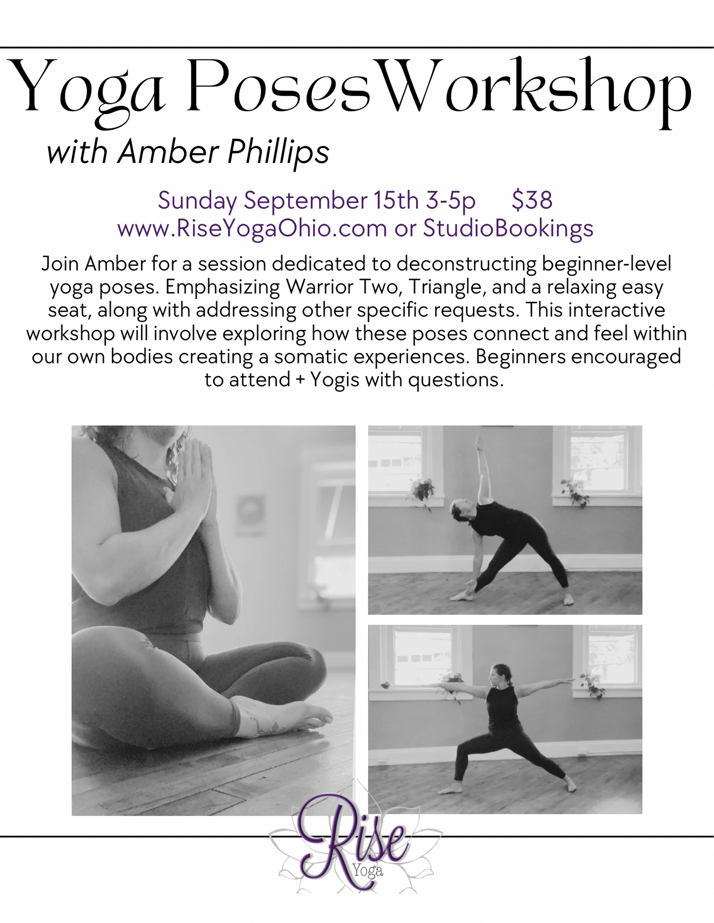 Yoga Poses Workshop: Level 1